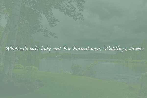 Wholesale tube lady suit For Formalwear, Weddings, Proms