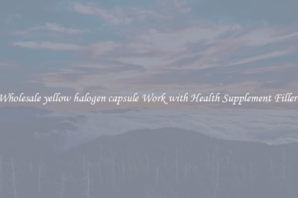 Wholesale yellow halogen capsule Work with Health Supplement Fillers