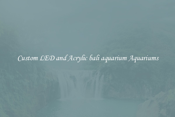 Custom LED and Acrylic bali aquarium Aquariums