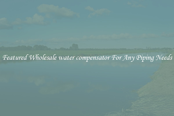 Featured Wholesale water compensator For Any Piping Needs