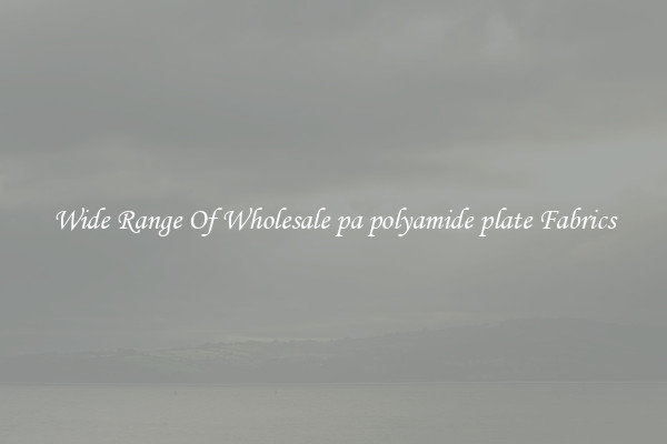 Wide Range Of Wholesale pa polyamide plate Fabrics