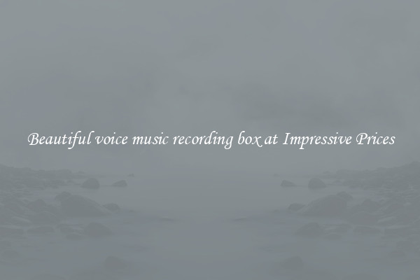 Beautiful voice music recording box at Impressive Prices