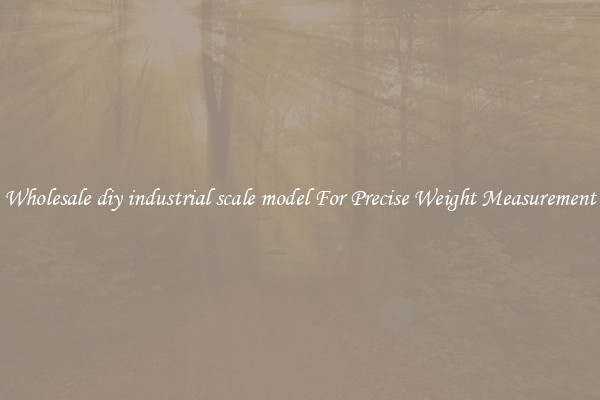 Wholesale diy industrial scale model For Precise Weight Measurement