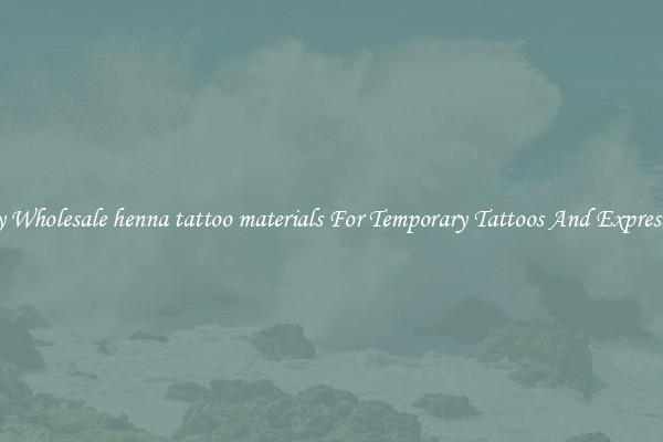 Buy Wholesale henna tattoo materials For Temporary Tattoos And Expression