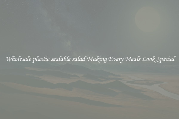 Wholesale plastic sealable salad Making Every Meals Look Special